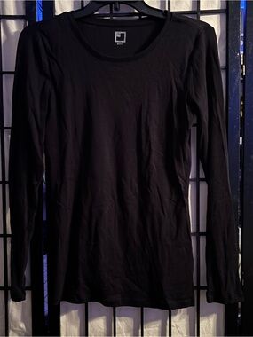 Long Sleeve Black Women's Tee by jcp